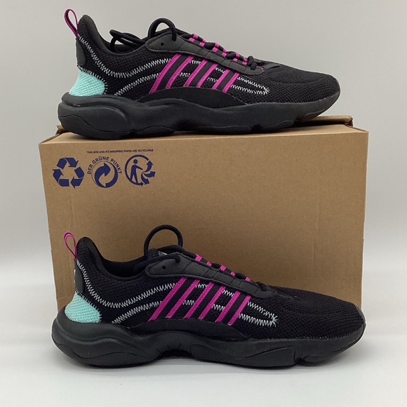 1956. Adidas Low Pro “Cool Gymshoe” Black, Light Turquoise & Fuchsia Size 9 EUC - Picture 2 of 6